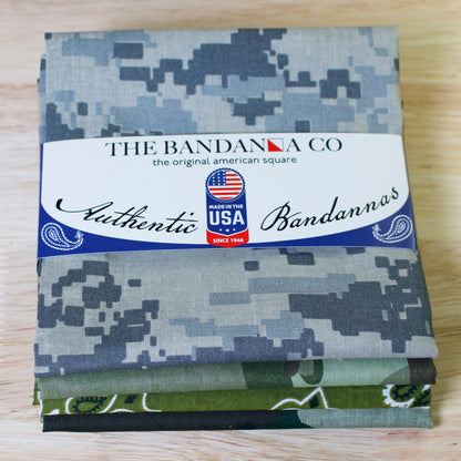 Operation Camo Bandanna Assortment 4-Pack - Made In The USA