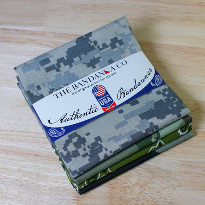 Operation Camo Bandanna Assortment 4-Pack - Made In The USA