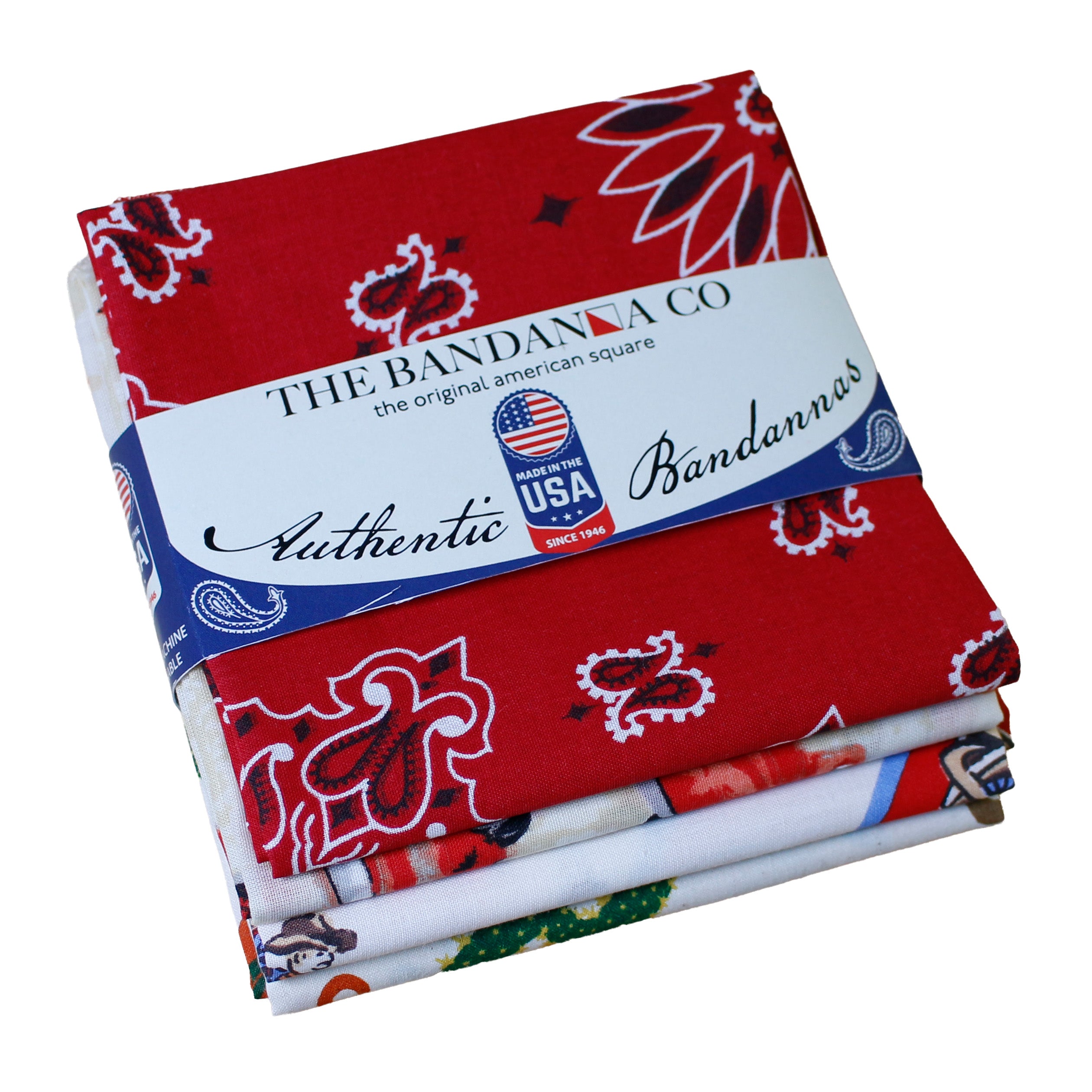 USA Made Rodeo Bandanna 4-Pack - Quality Assured