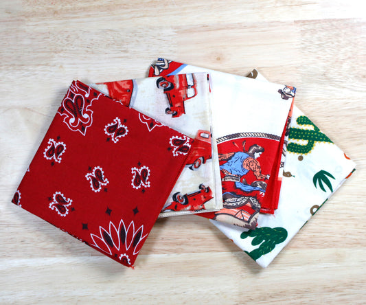 Rodeo Bandanna Assortment 4-Pack - Made In The USA