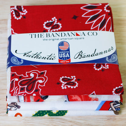Rodeo Bandanna Assortment 4-Pack - Made In The USA