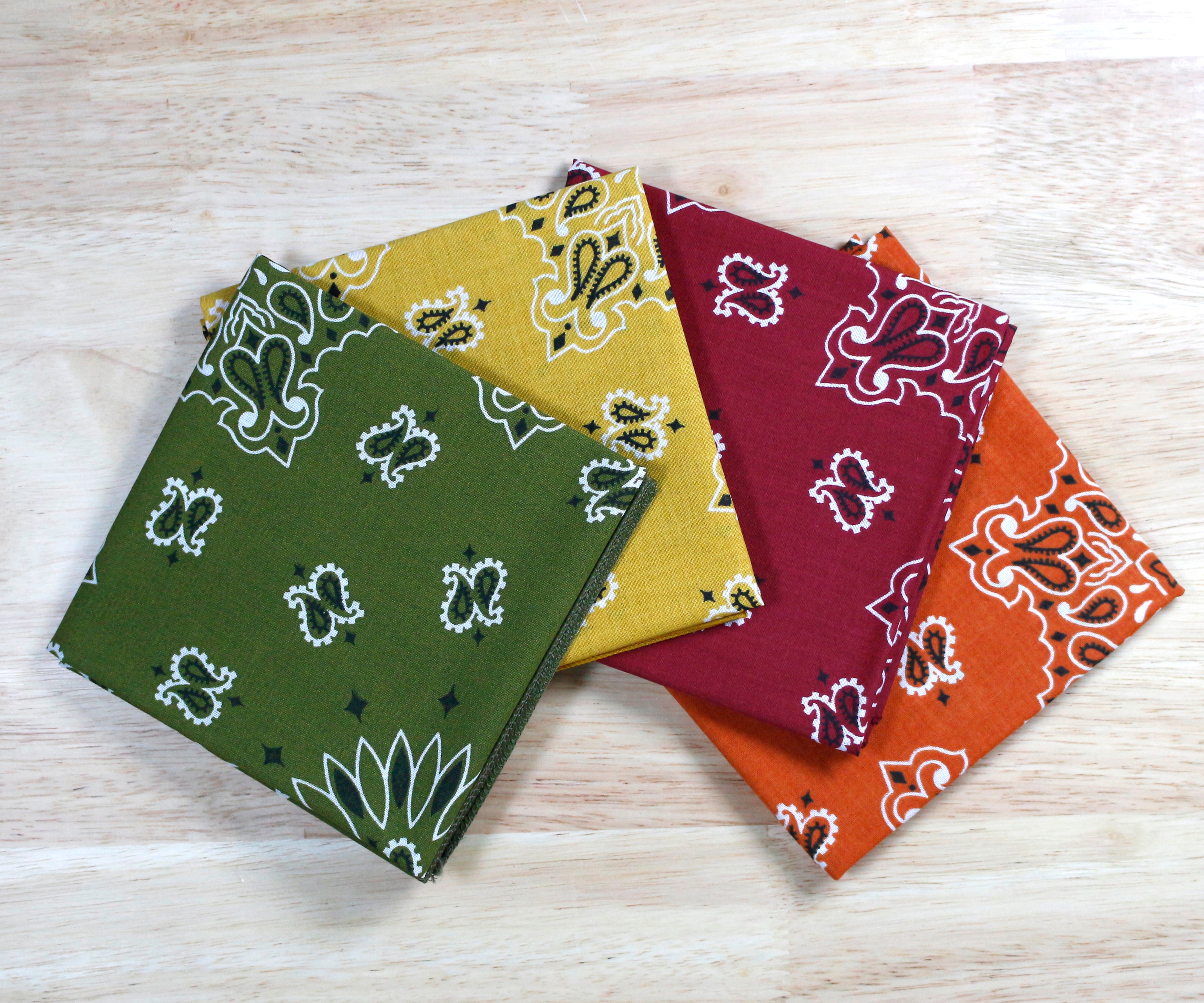 Rustic Bandanna Assortment 4 Pack - Made In The USA
