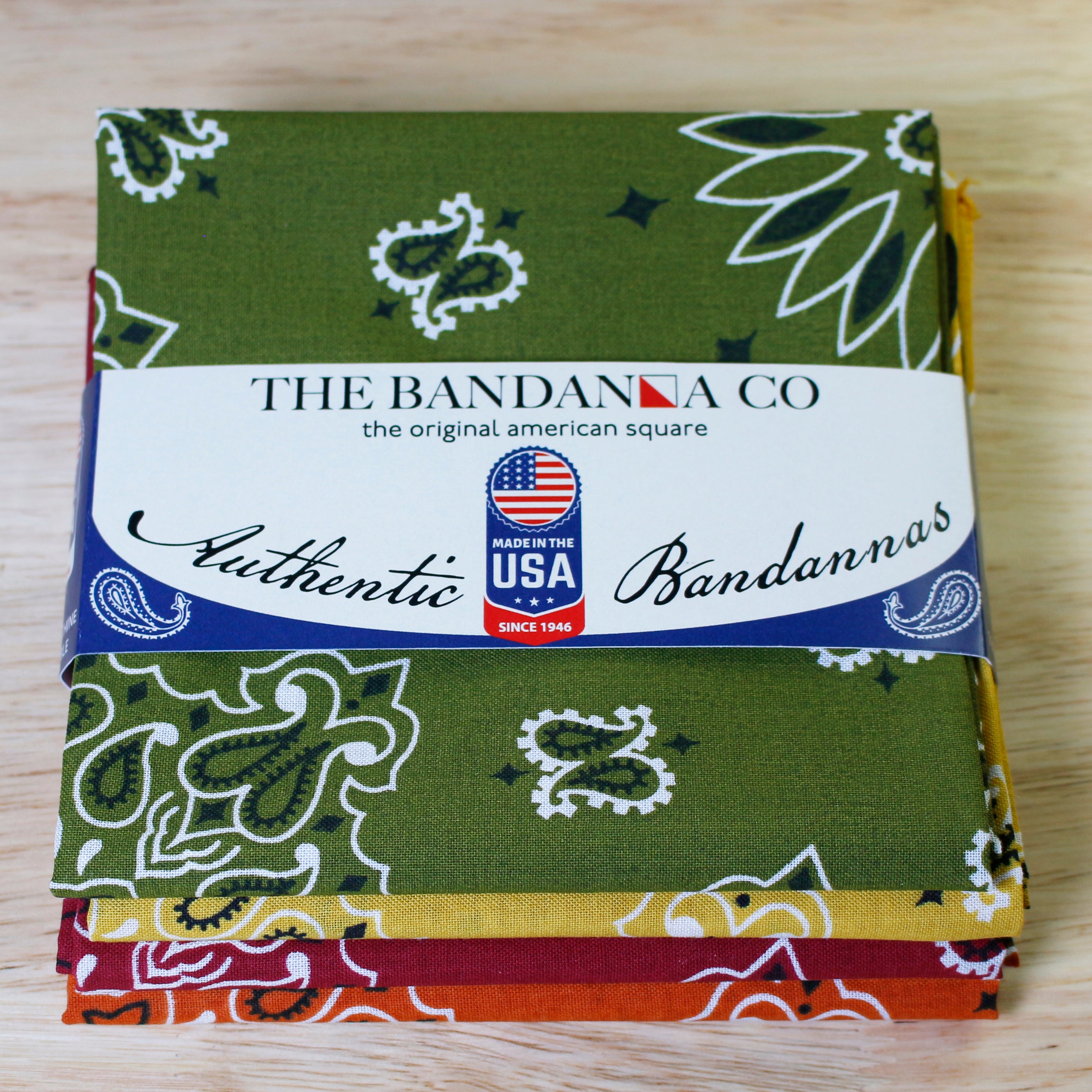 Rustic Bandanna Assortment 4 Pack - Made In The USA