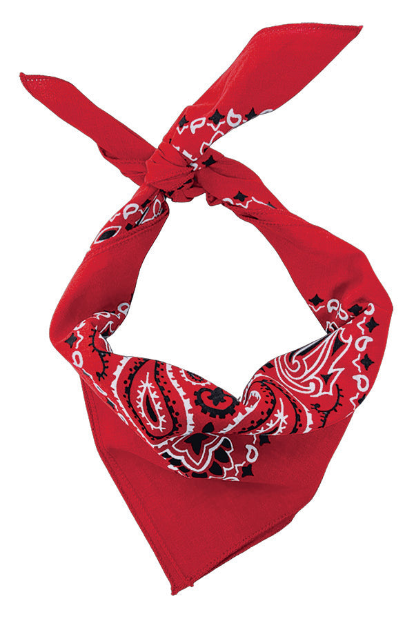 red paisley bandannas 4 pack - 100% Cotton Bandanas