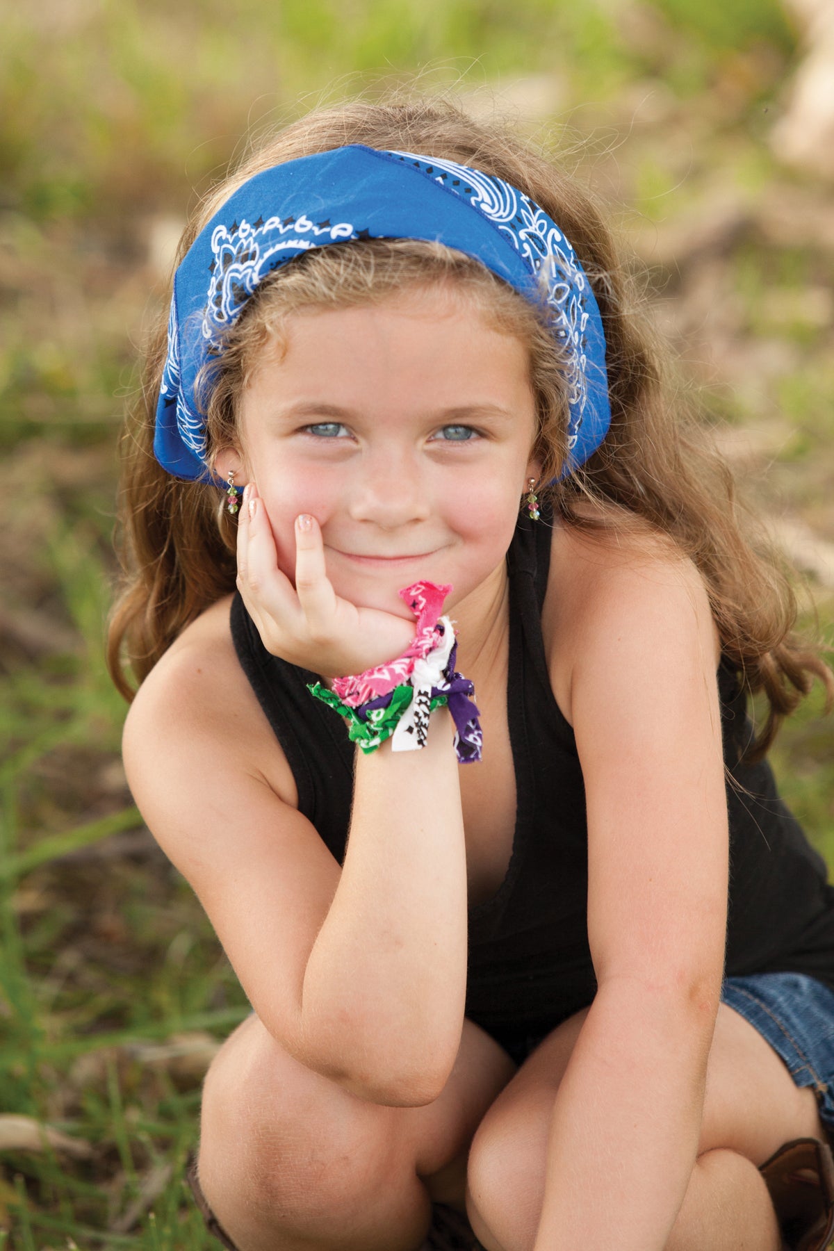 Royal Blue Paisley Bandanna 4 Pack – Cotton 22x22