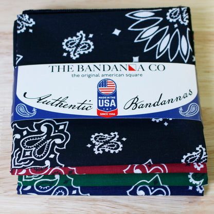 The Ridge Bandanna Assortment 4-Pack - Made In The USA