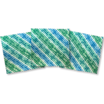 GREEN-WHITE TIE DYED BANDANNAS | 3 PACK