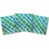 GREEN-WHITE TIE DYED BANDANNAS | 3 PACK