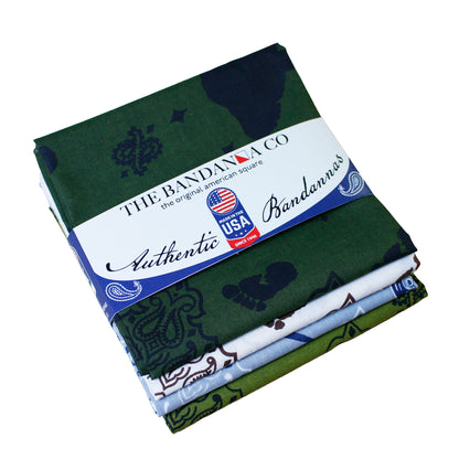Wildwood Bandanna Assortment 4-Pack - Made In The USA
