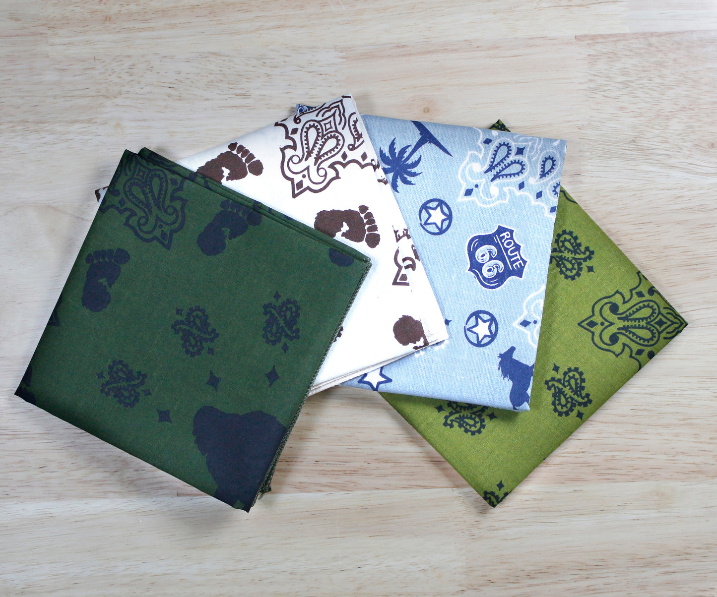 Wildwood Bandanna Assortment 4-Pack - Made In The USA