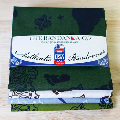 Wildwood Bandanna Assortment 4-Pack - Made In The USA
