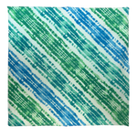 GREEN-WHITE TIE DYED BANDANNAS | 3 PACK