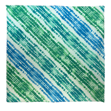 GREEN-WHITE TIE DYED BANDANNAS | 3 PACK