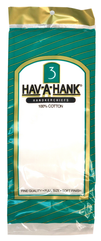 hav-a-hank handkerchiefs HAV-A-HANK 3 PACK HEMSTITCH  BANDANNAS