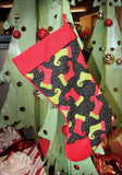 stocking hanging from fireplace - The Bandanna Store