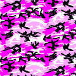tri colored pink camouflage bandana