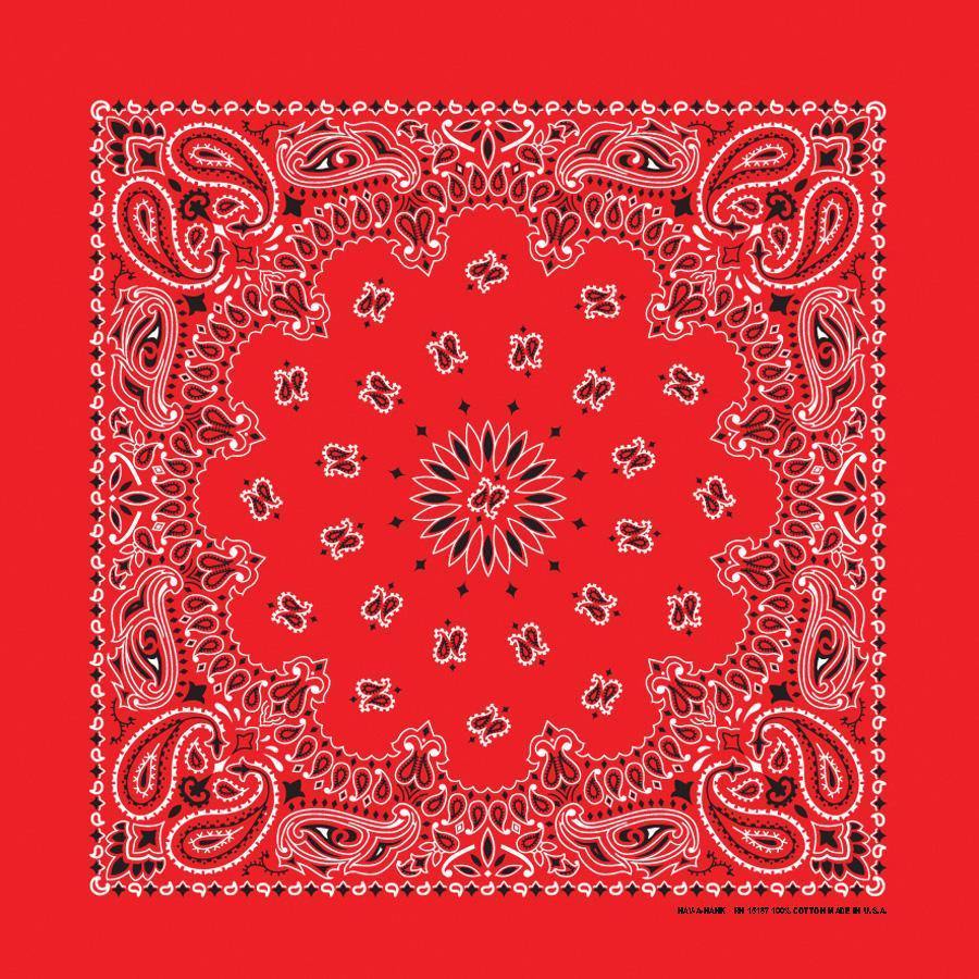 red paisley bandana bandanna