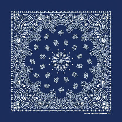 navy blue paisley bandana bandanna