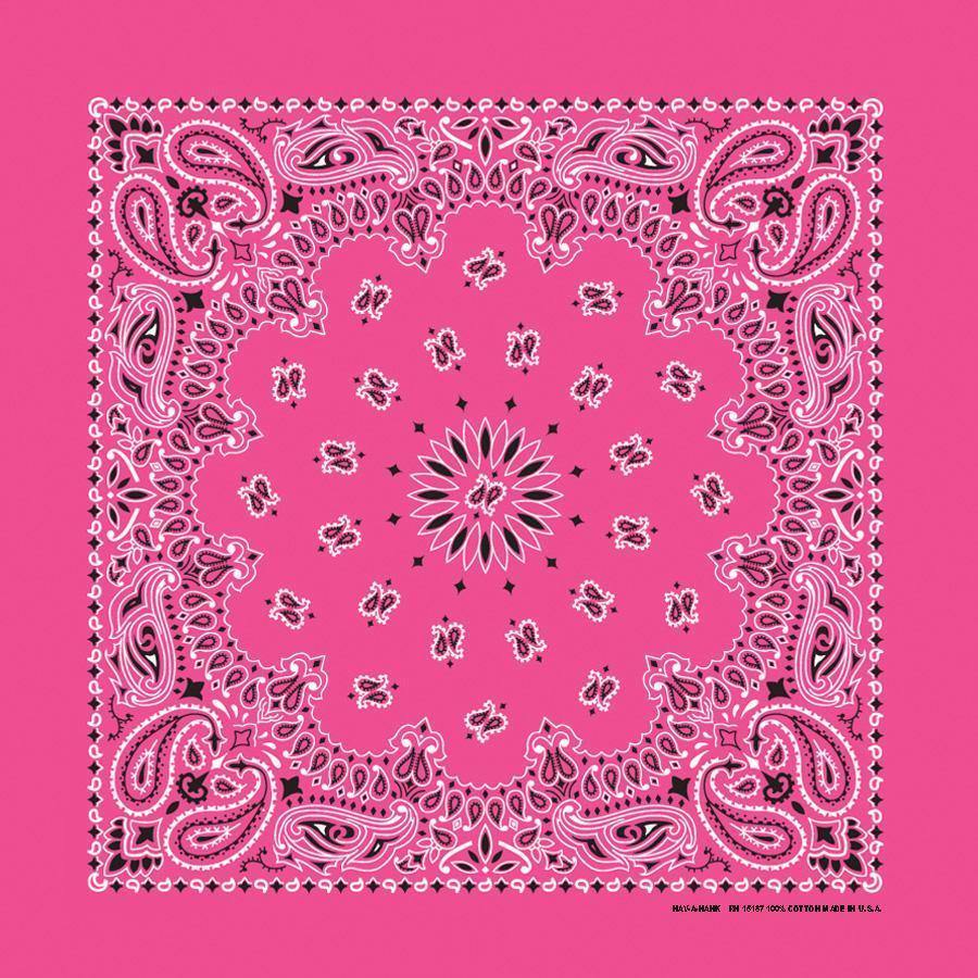 fuchsia paisley bandanna pack – 100% Cotton 4 Pack