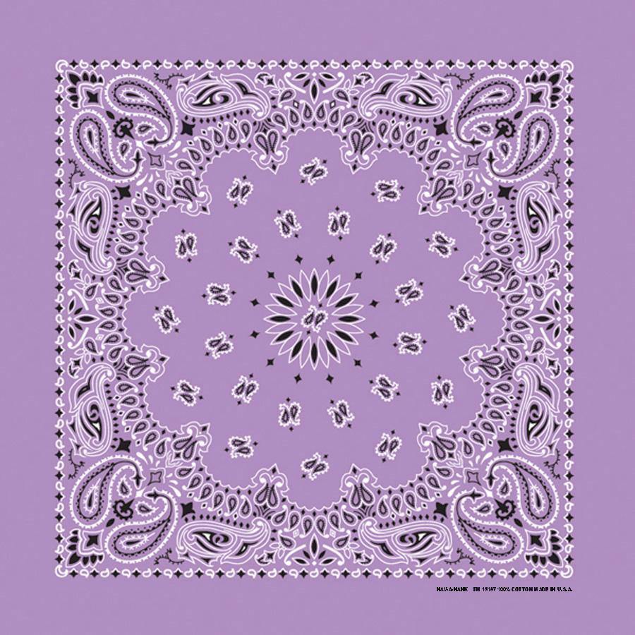 HAV-A-HANK lavender paisley bandana bandanna