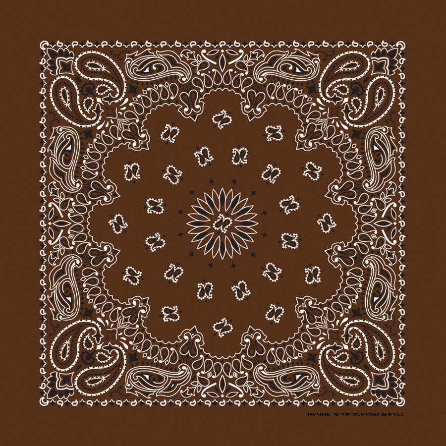 HAV-A-HANK cocoa paisley bandana bandanna