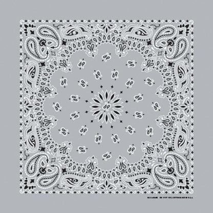 HAV-A-HANK silver paisley bandana bandanna
