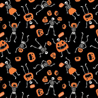 skeletons and pumpkins pattern bandanna - bandana
