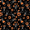 skeletons and pumpkins pattern bandanna - bandana