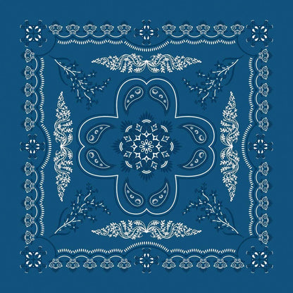 FLORAL Mirage Blue Paisley 21 Inch