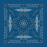 FLORAL PAISLEY 27" - mirage blue paisley
