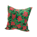 poinsettia pattern pillow