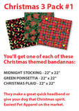 CHRISTMAS 3 PACK - 2 CHOICES! - The Bandanna Store