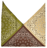 shows dimensions of bag - Outback Paisley - The Bandanna Store