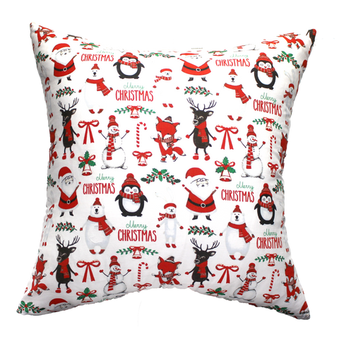 Christmas themed pillow winter wonderland